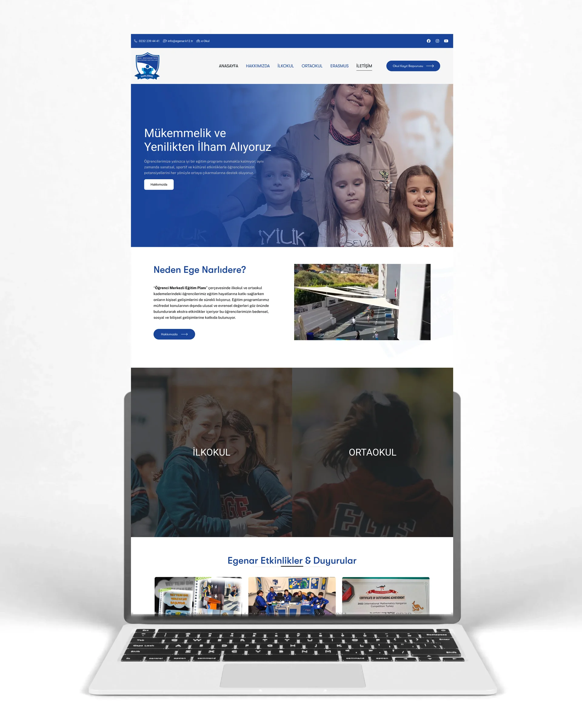 EÜ Güçlendirme Vakfı Okulları Website Tasarım