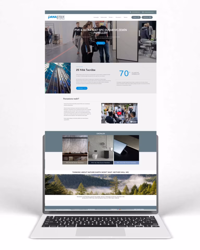 Panastone Website Tasarım